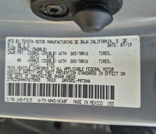 2019 Toyota Tacoma TRD Off Road