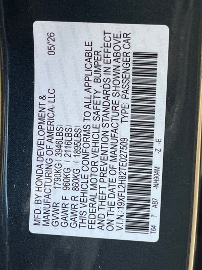 2026 Honda Civic Hatchback Sport