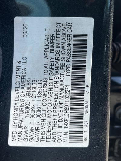 2026 Honda Civic Hatchback Sport