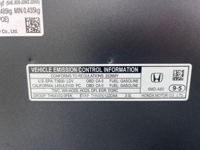 2026 Honda Civic Hatchback Sport