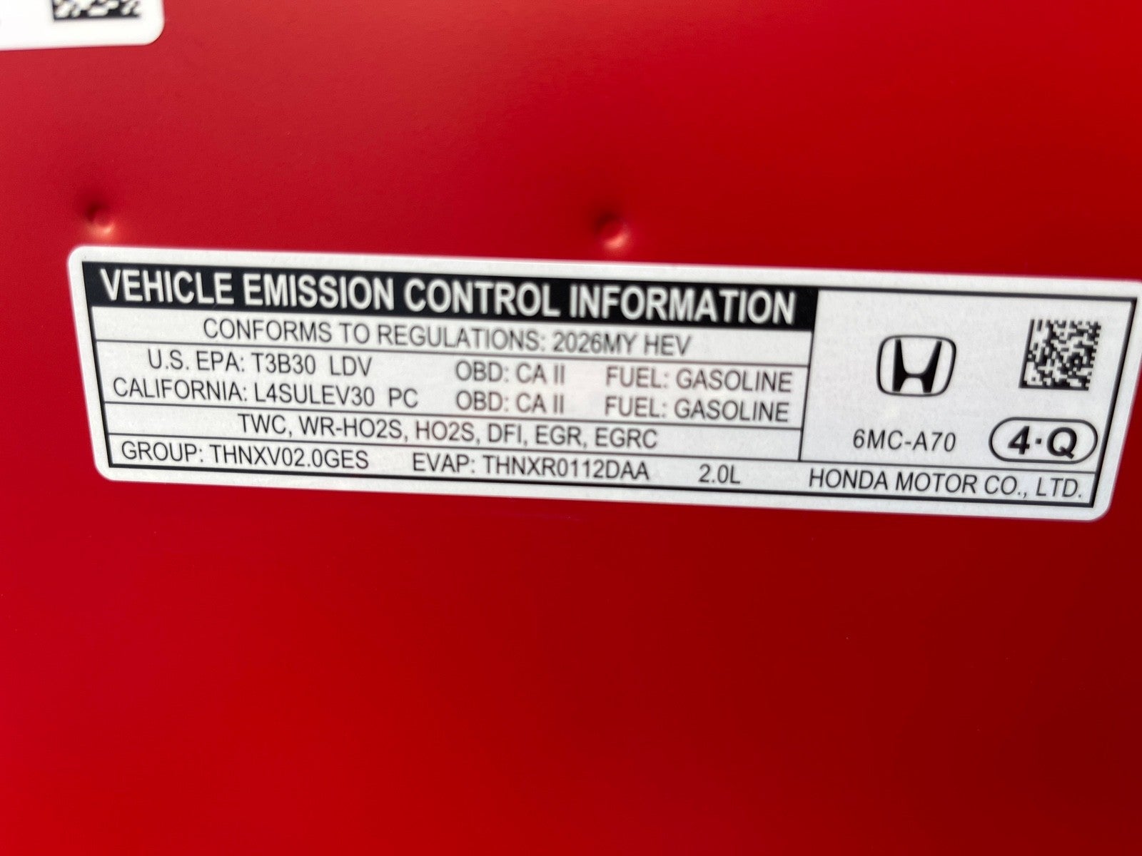 2026 Honda Civic Hatchback Hybrid Sport