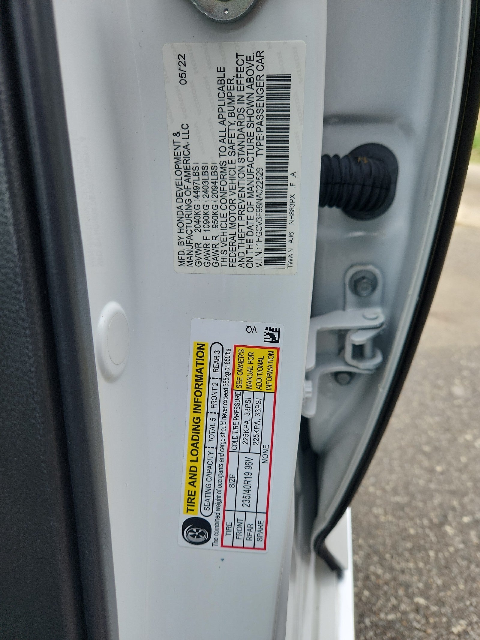 2022 Honda Accord Hybrid Touring