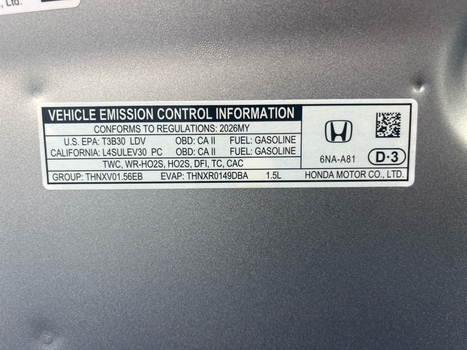 2026 Honda Accord Sedan SE