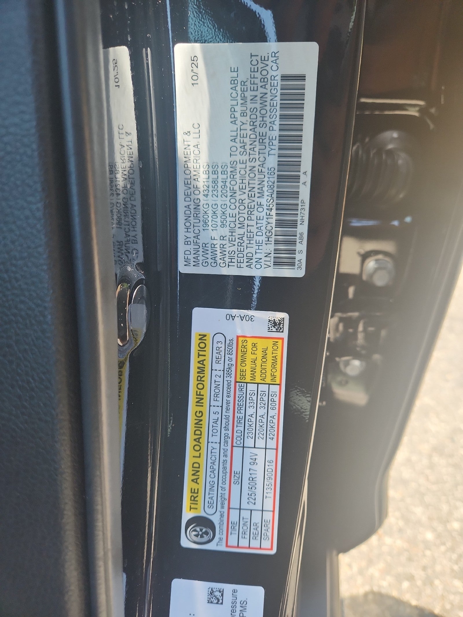 2025 Honda Accord Sedan SE