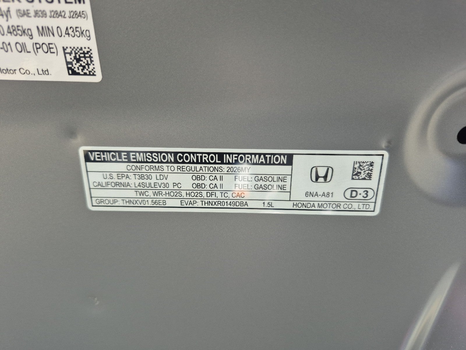2026 Honda Accord Sedan SE