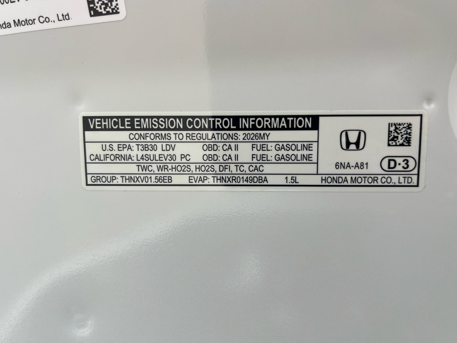 2026 Honda Accord Sedan SE
