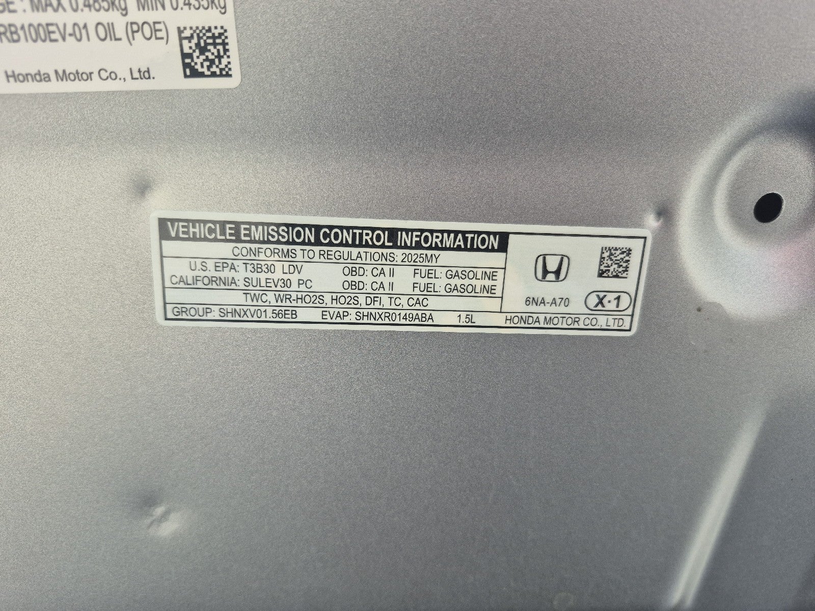 2025 Honda Accord Sedan SE