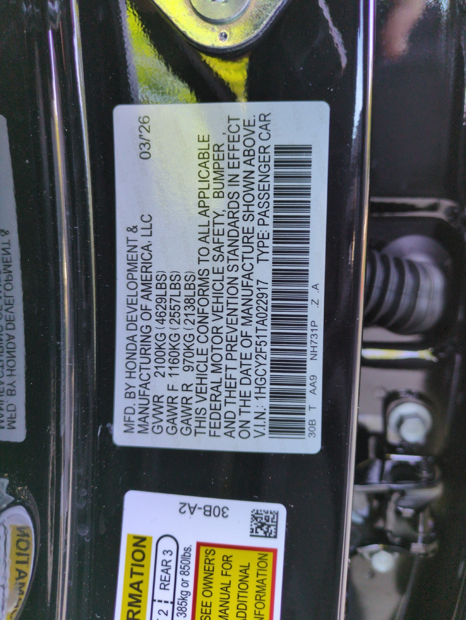 2026 Honda Accord Hybrid Sport