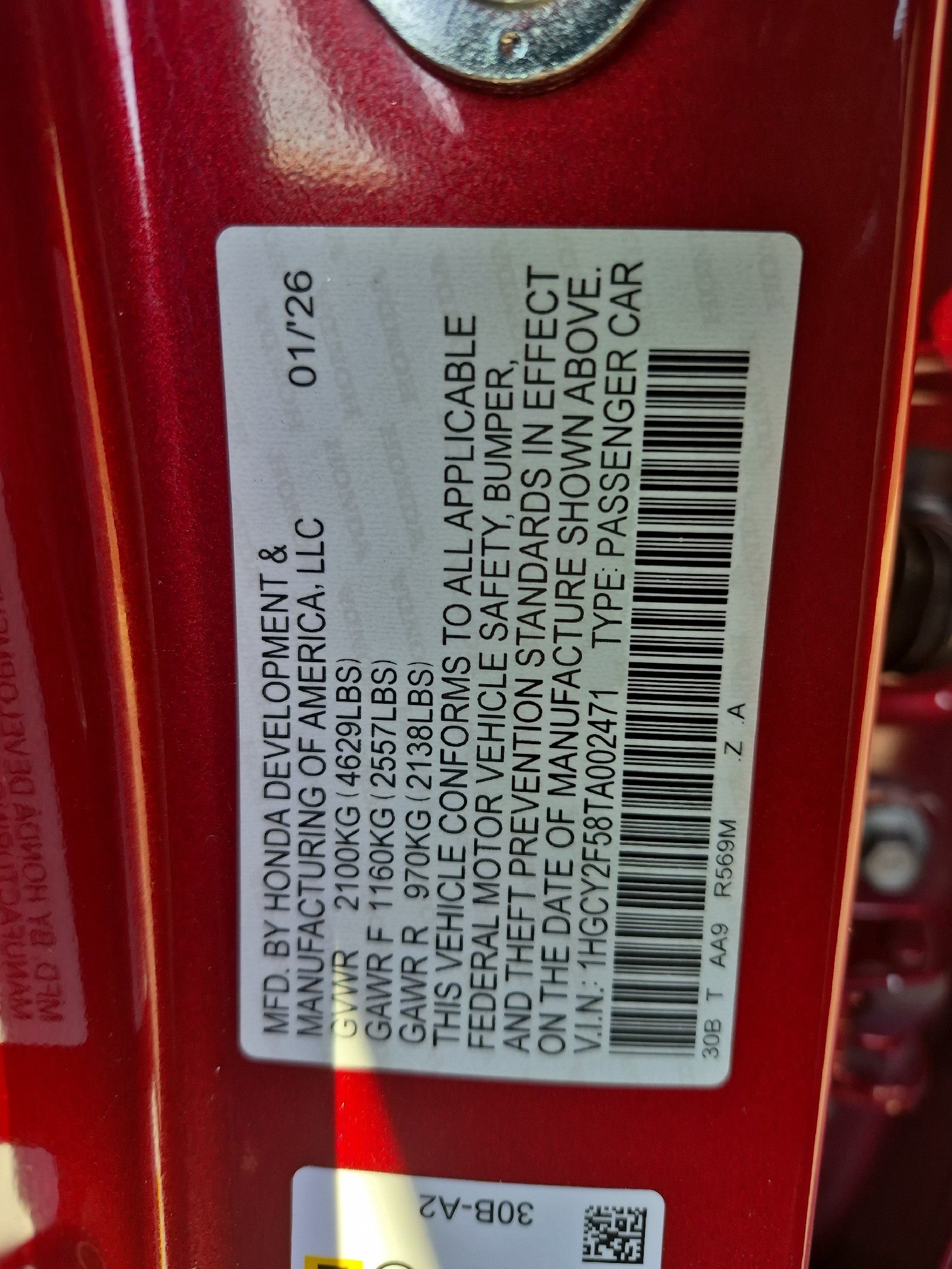 2026 Honda Accord Sedan Sport Hybrid