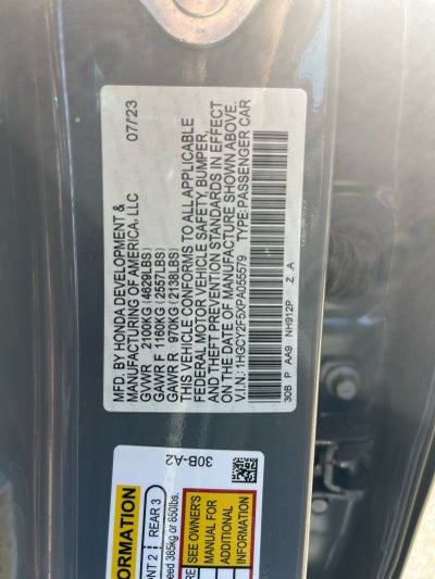 2023 Honda Accord Hybrid Sport
