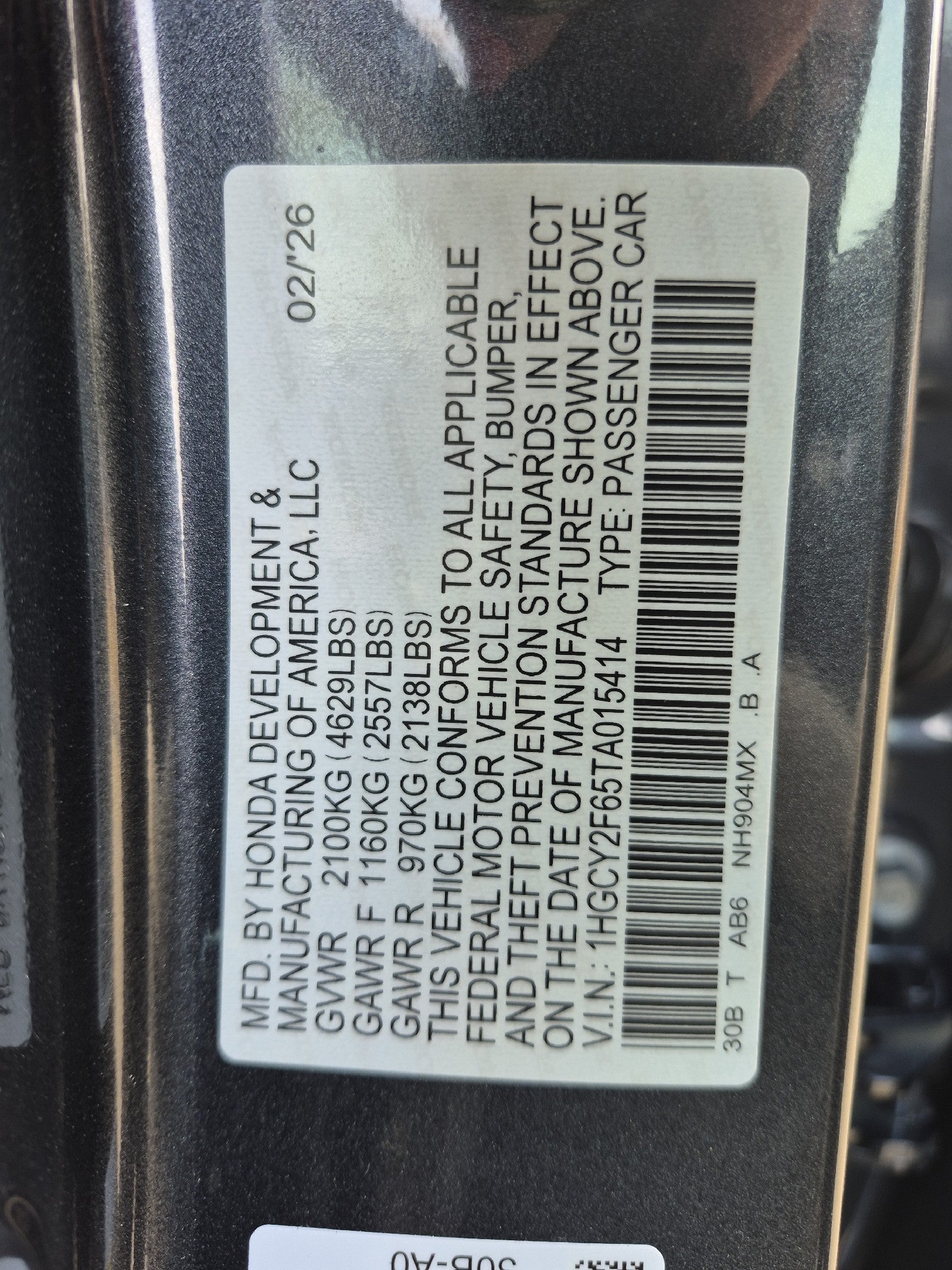 2026 Honda Accord Hybrid EX-L