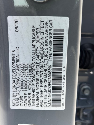 2026 Honda Accord Hybrid Touring