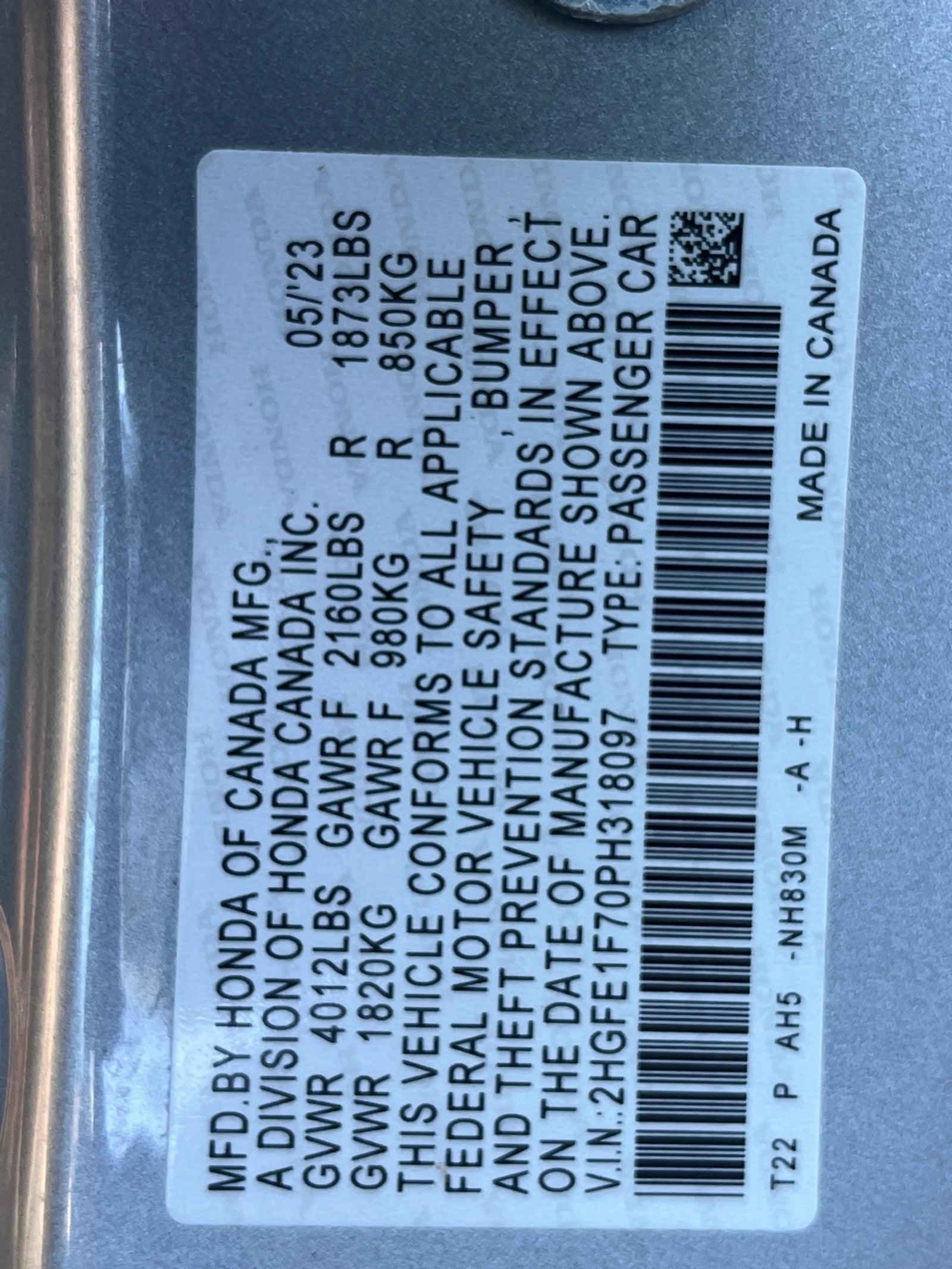 2023 Honda Civic Sedan EX