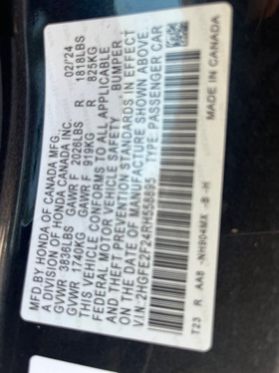 2024 Honda Civic Sedan LX