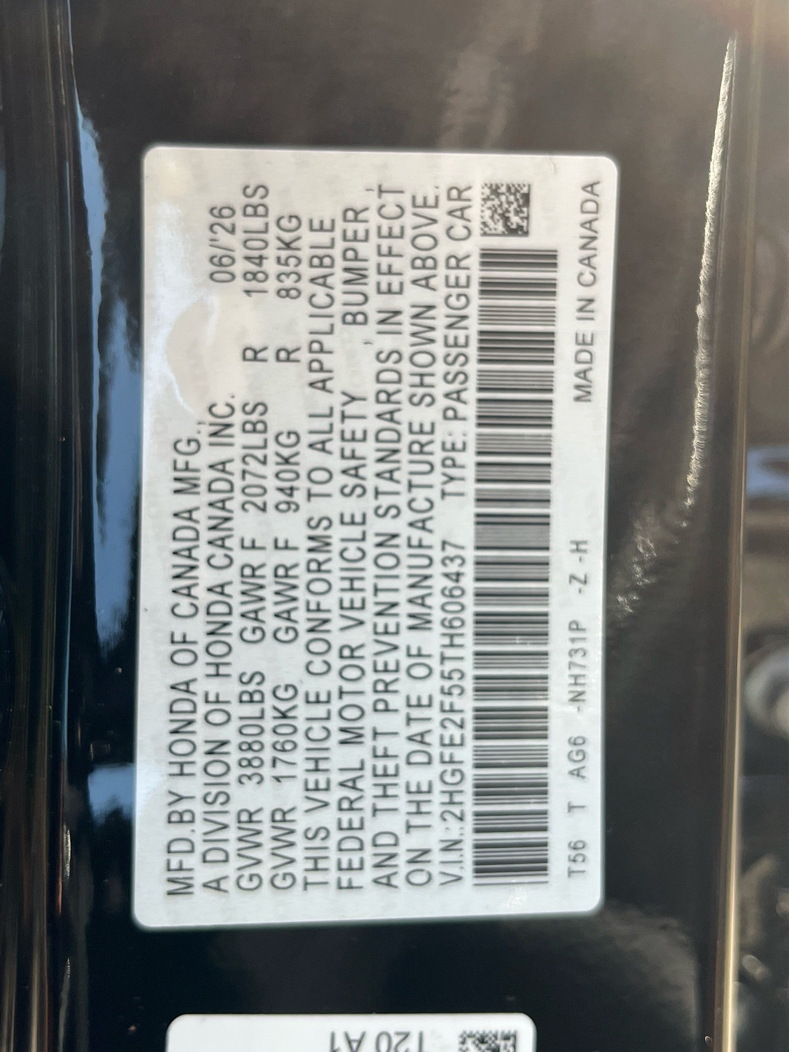 2026 Honda Civic Sedan Sport