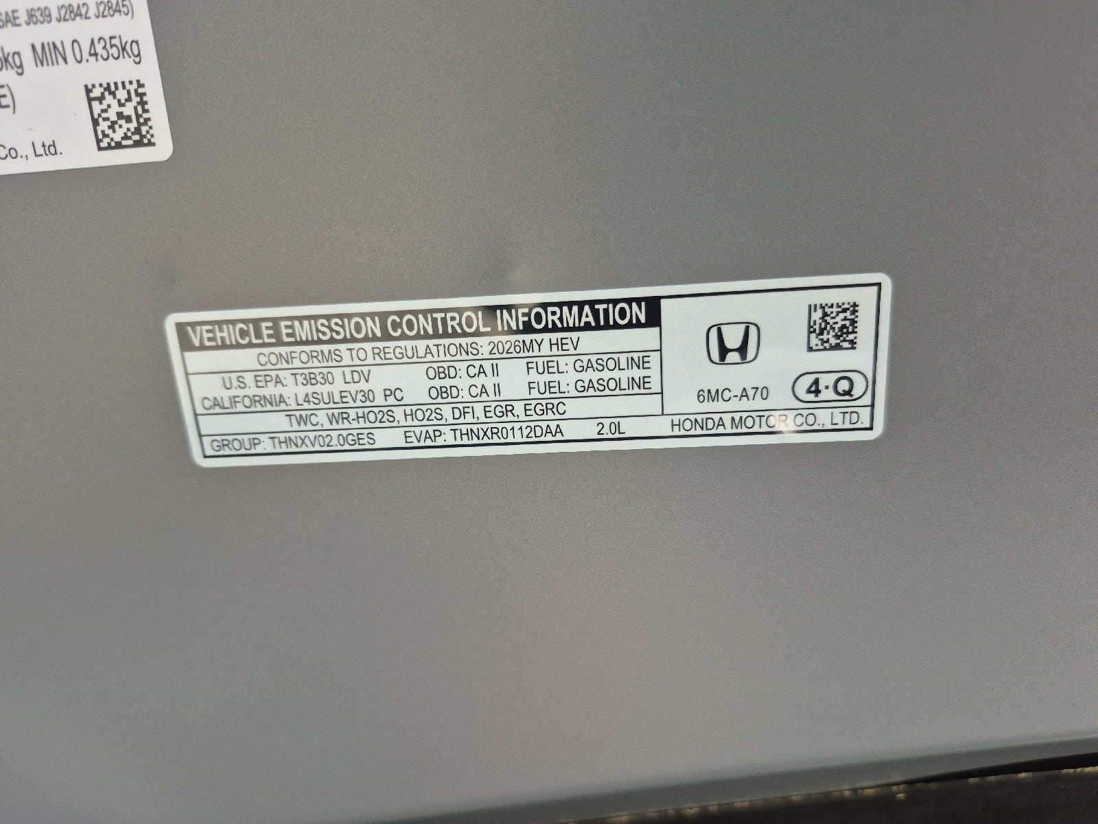 2026 Honda Civic Sedan Hybrid Sport