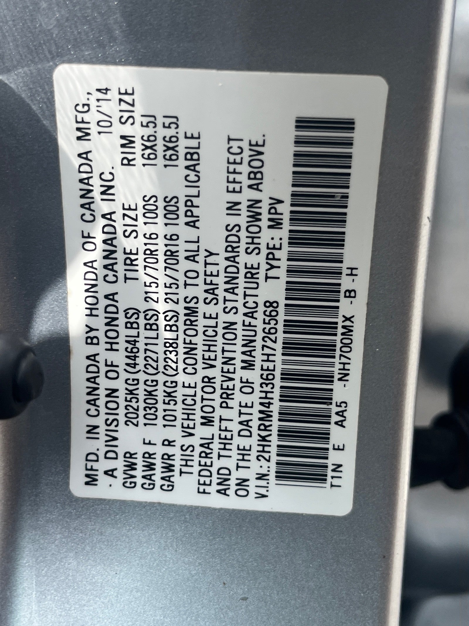 2014 Honda CR-V LX