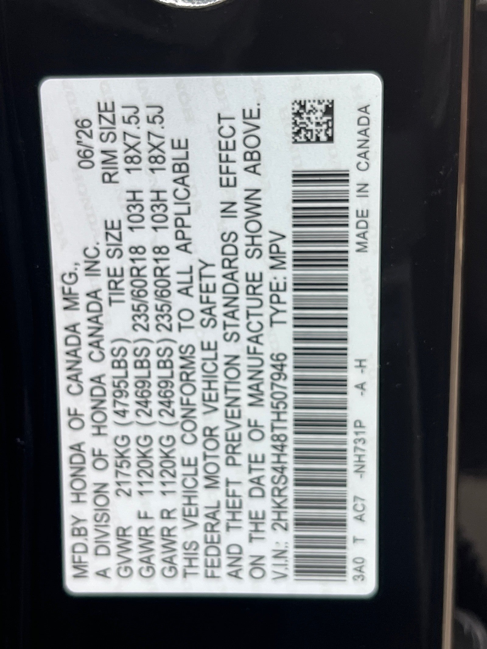 2026 Honda CR-V EX