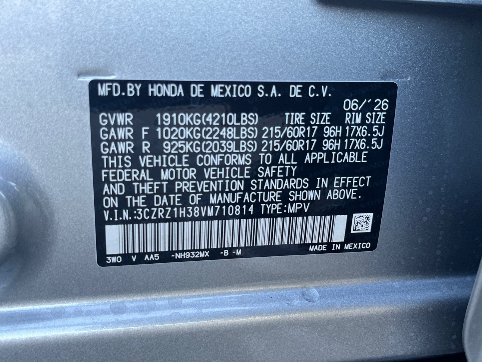 2027 Honda HR-V LX