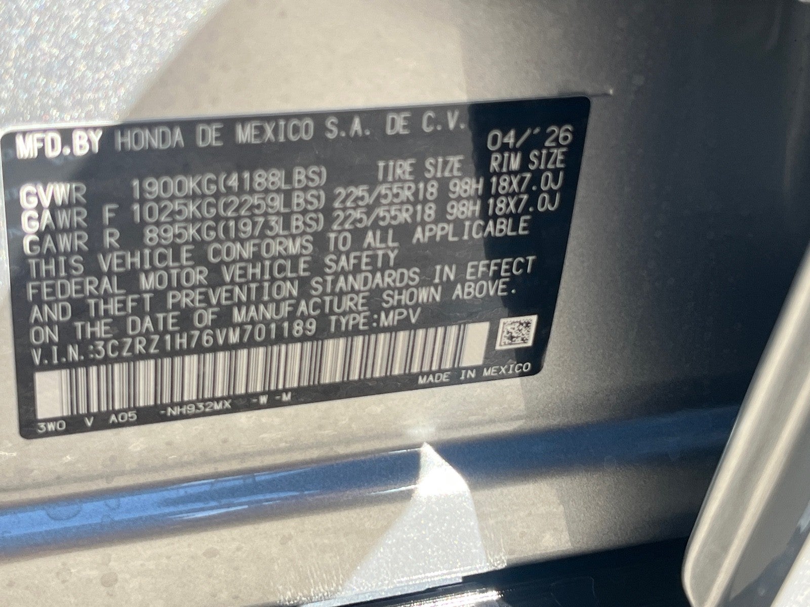 2027 Honda HR-V EX-L