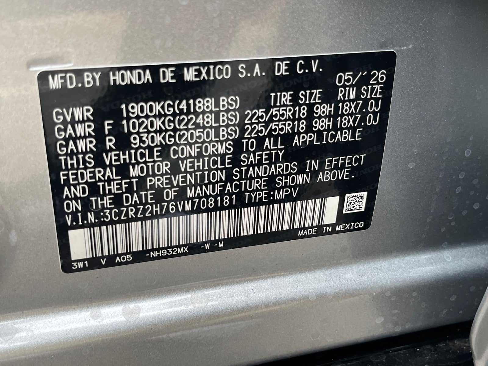 2027 Honda HR-V EX-L