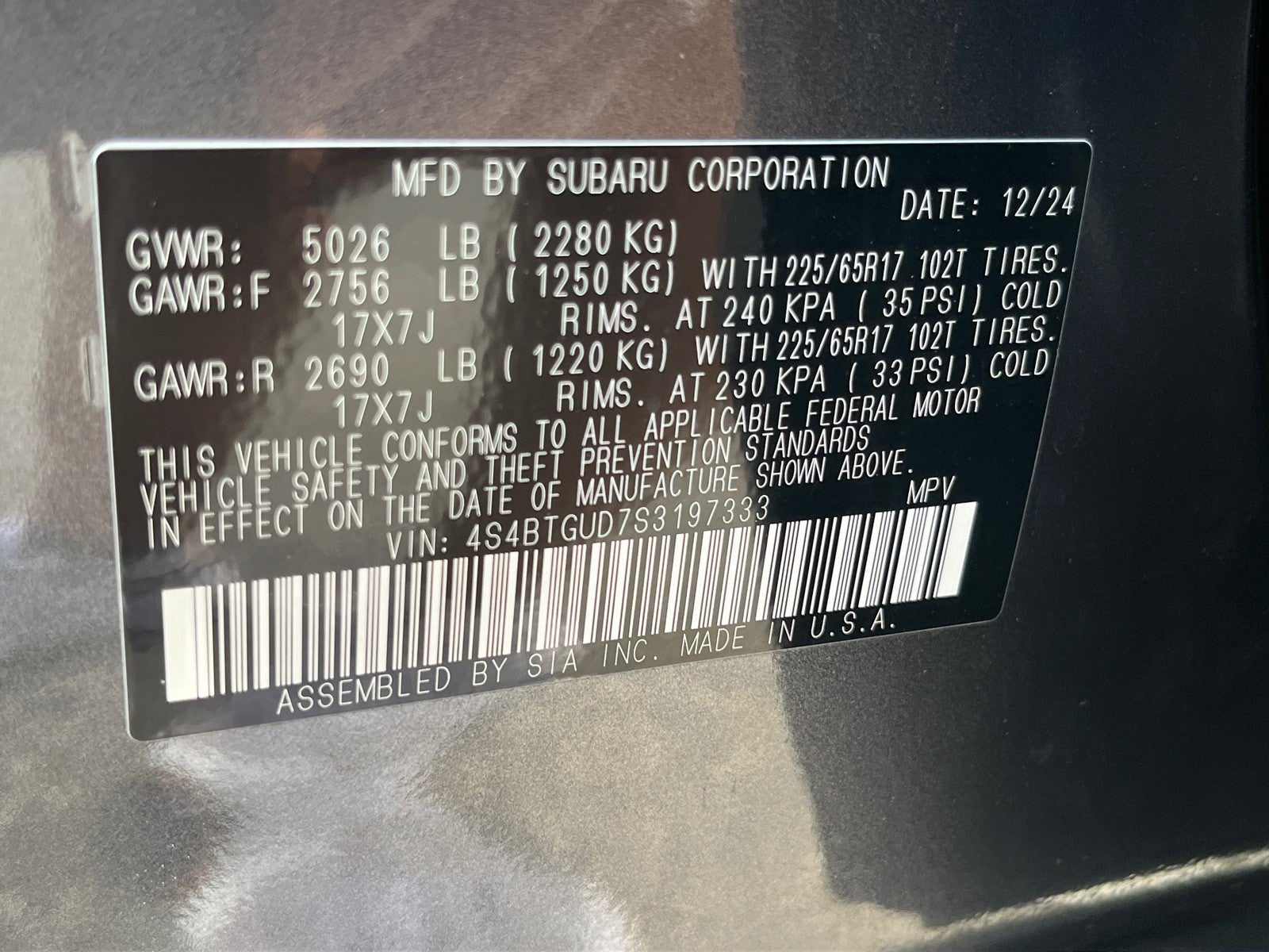 2025 Subaru Outback Wilderness