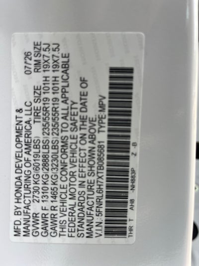 2026 Honda Odyssey Sport-L