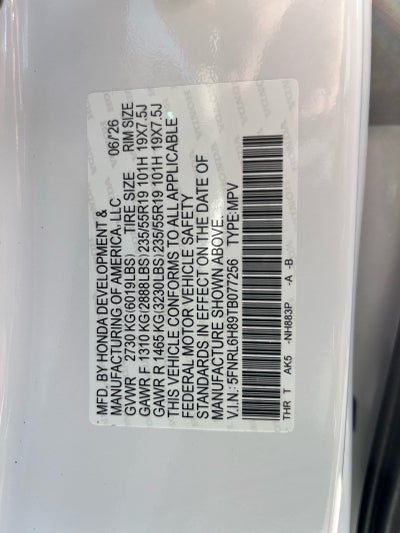 2026 Honda Odyssey Touring