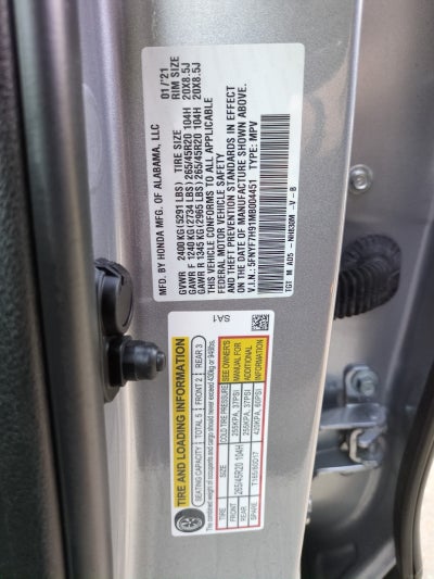 2021 Honda Passport Touring