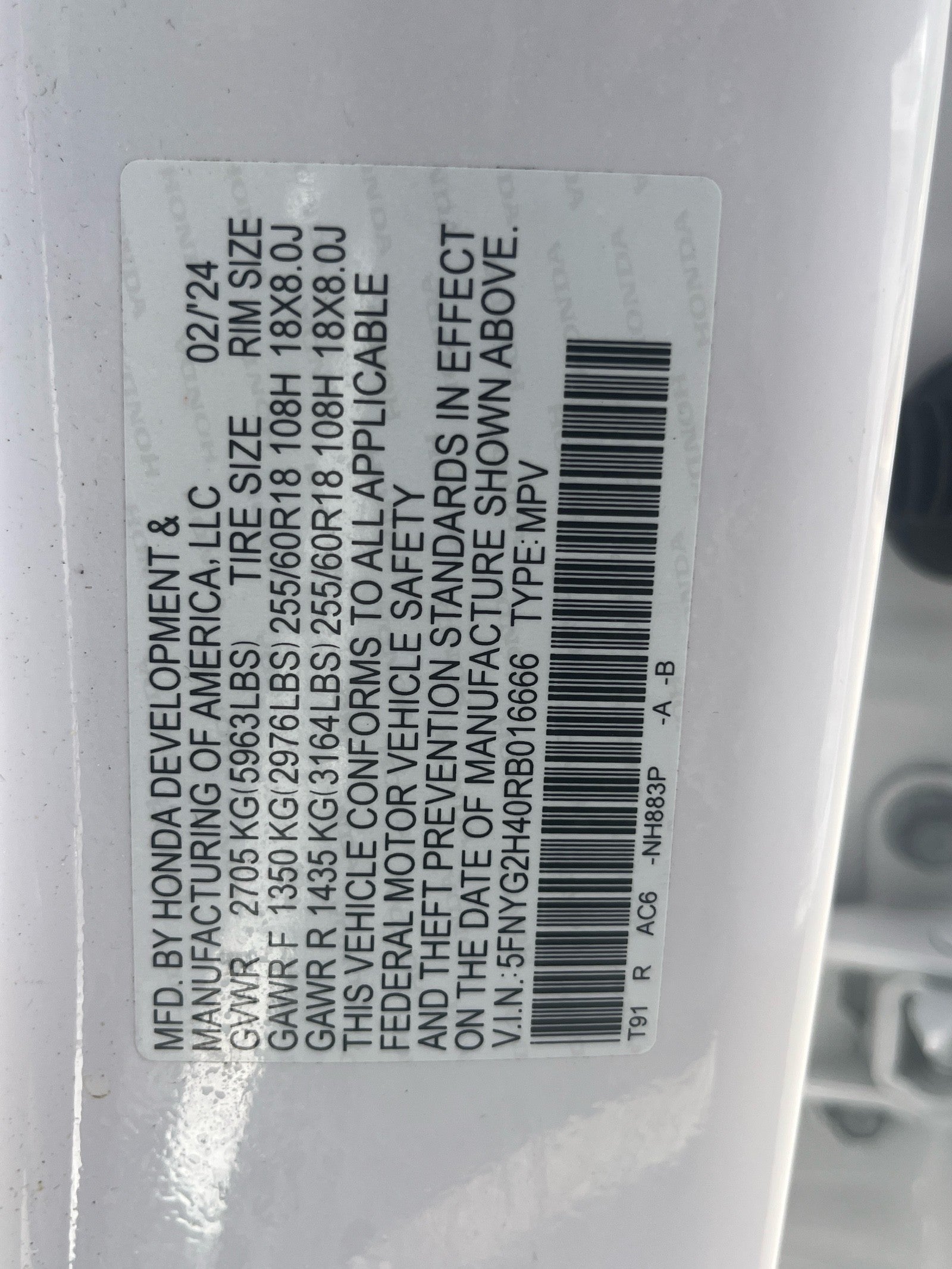 2024 Honda Pilot EX-L 8 Passenger