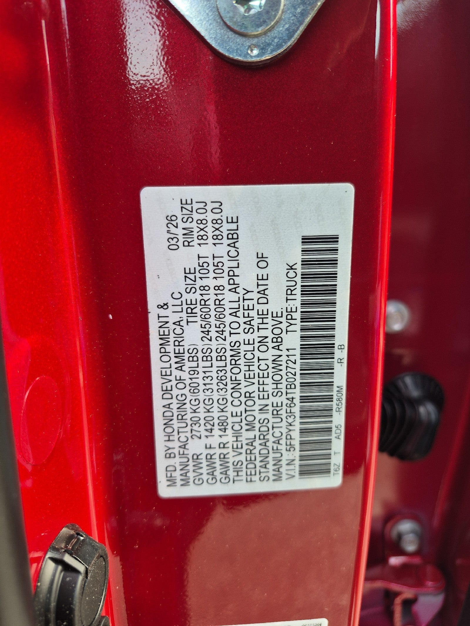 2026 Honda Ridgeline TrailSport