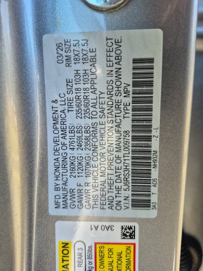 2026 Honda CR-V EX-L