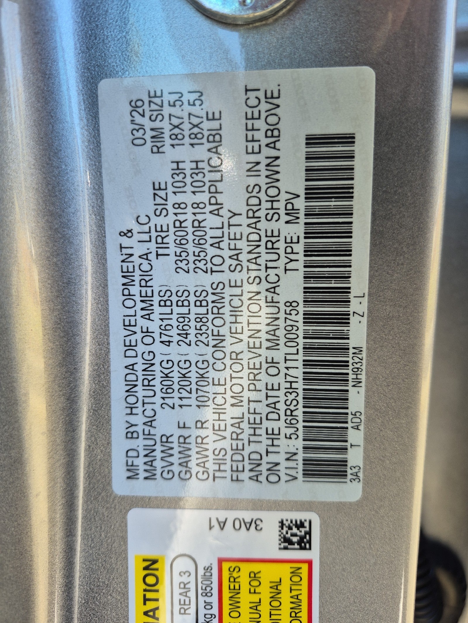 2026 Honda CR-V EX-L