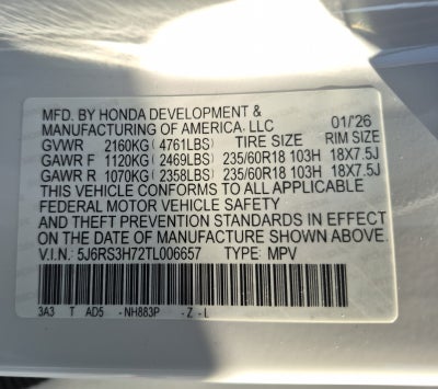 2026 Honda CR-V EX-L