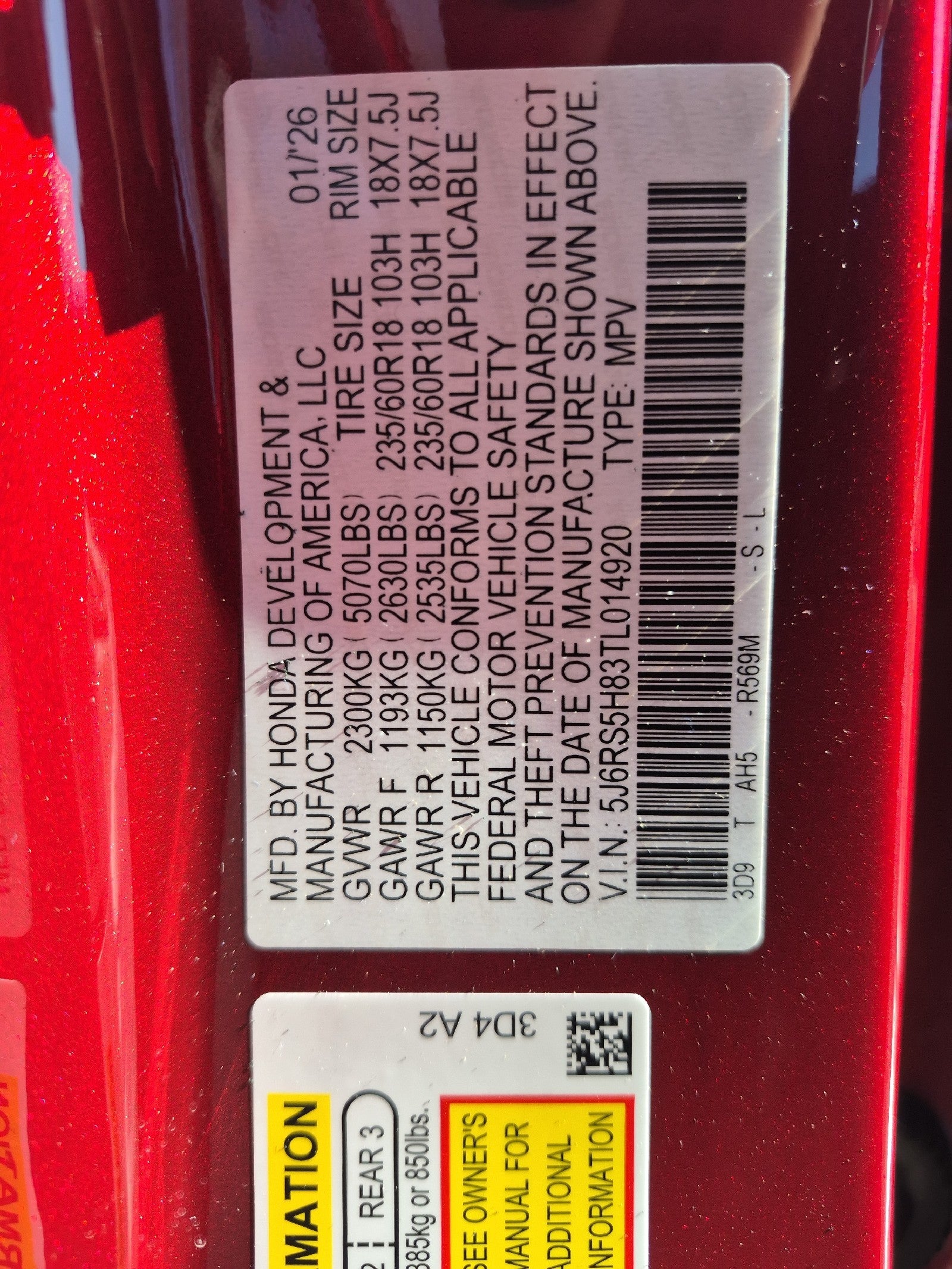 2026 Honda CR-V Hybrid Sport-L