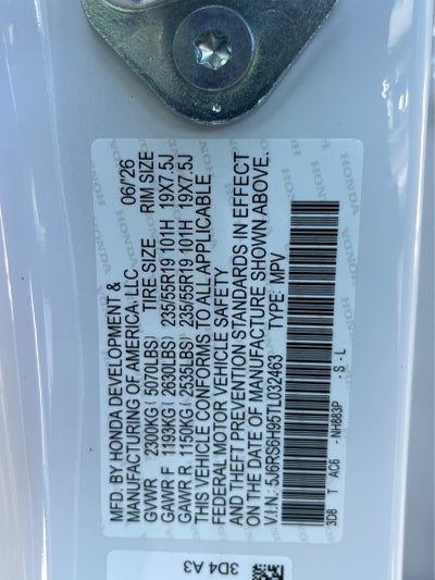 2026 Honda CR-V Hybrid Sport Touring