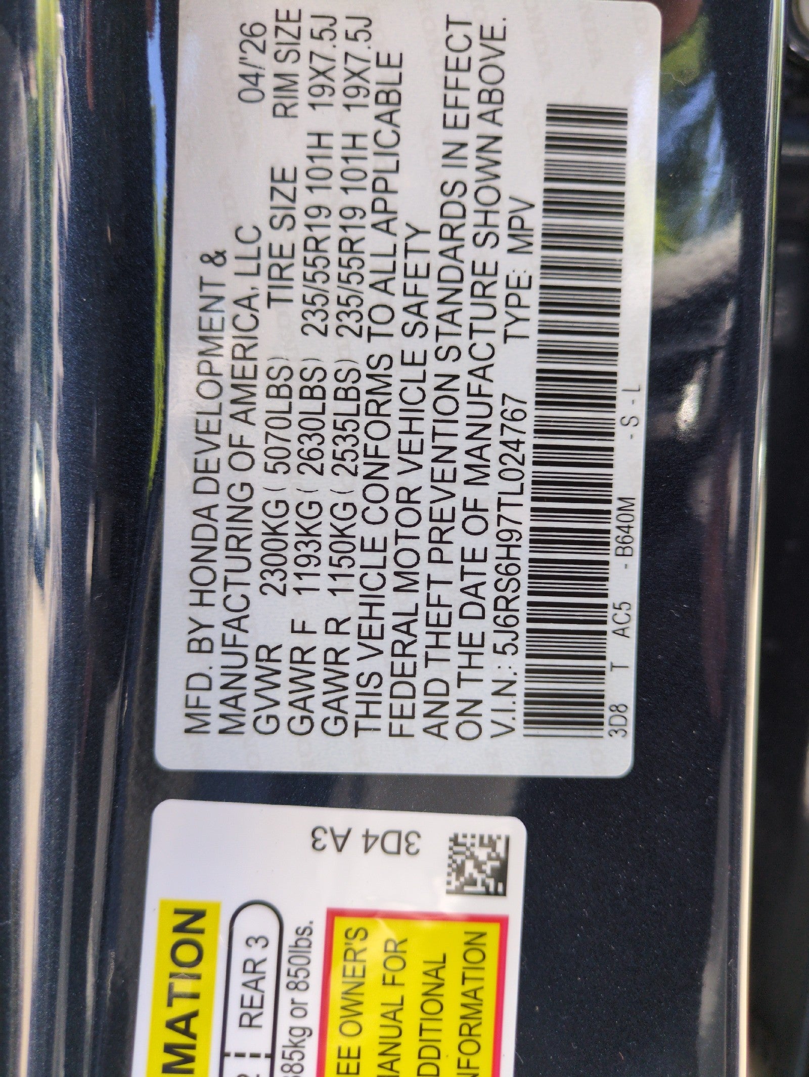 2026 Honda CR-V Hybrid Sport Touring
