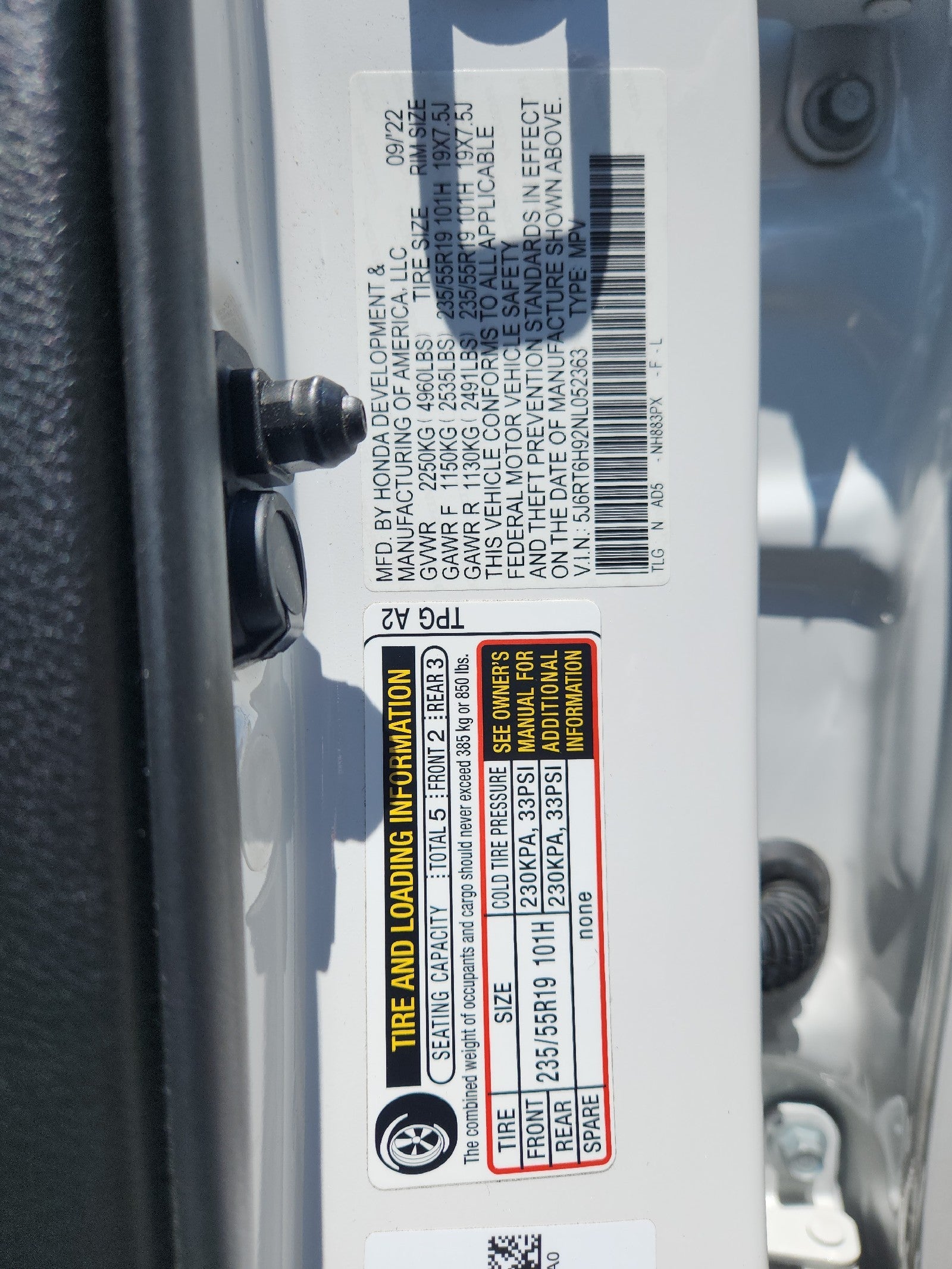 2022 Honda CR-V Hybrid Touring