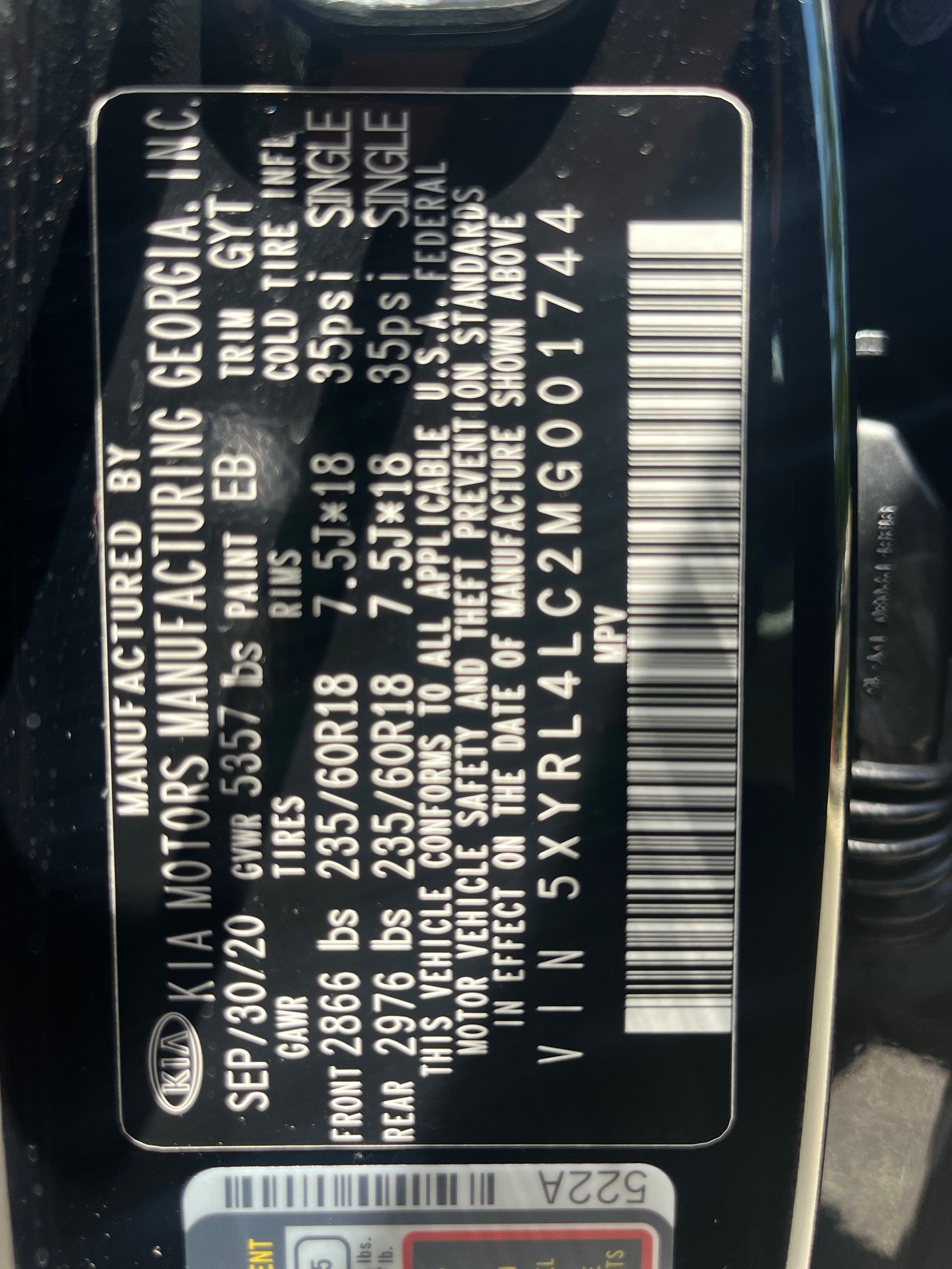 2021 Kia Sorento S