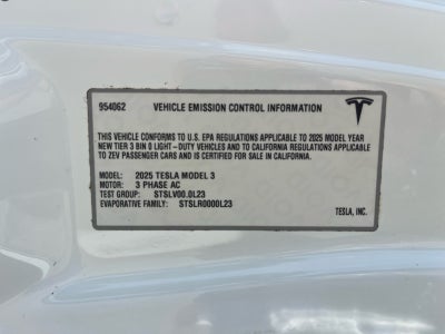 2025 Tesla Model 3 Performance