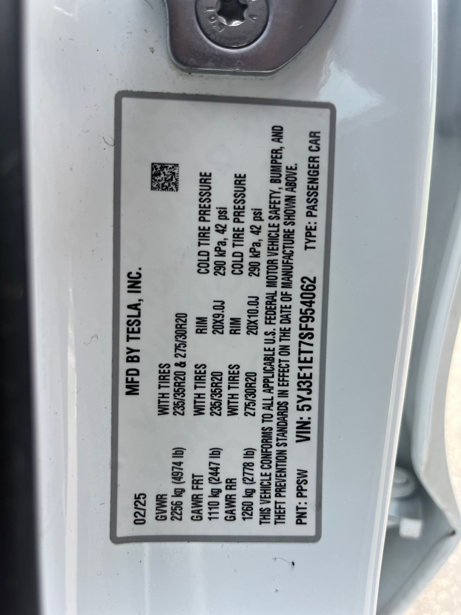 2025 Tesla Model 3 Performance
