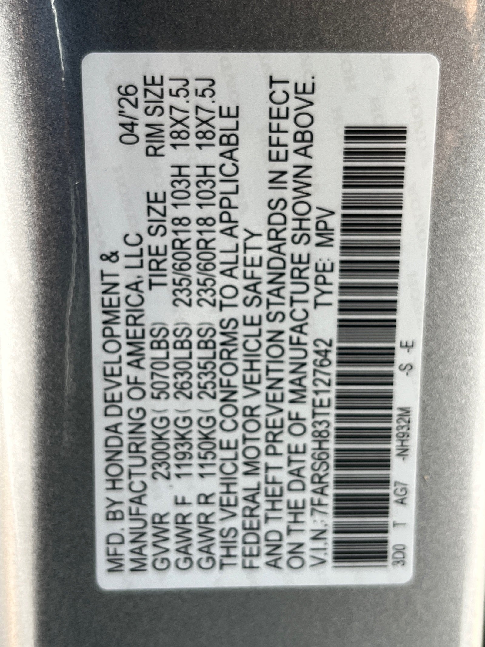 2026 Honda CR-V Hybrid Sport-L