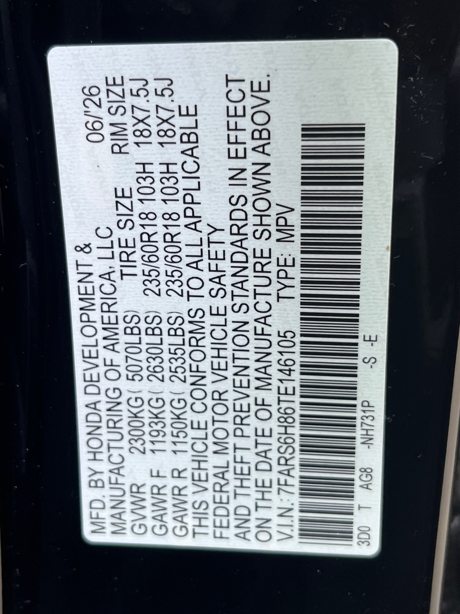 2026 Honda CR-V Hybrid Sport-L