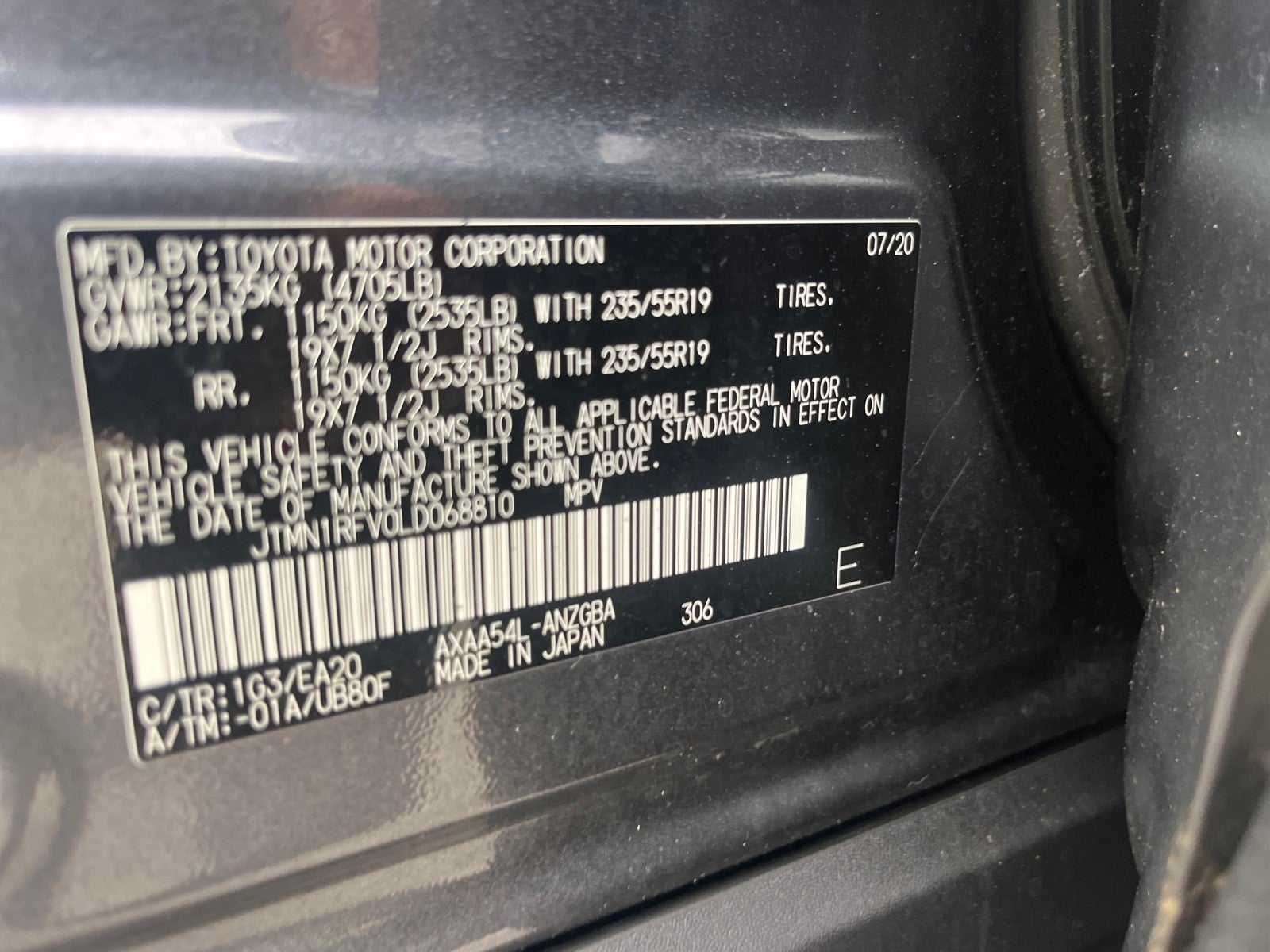 2020 Toyota RAV4 Limited