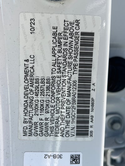 2024 Honda Accord Hybrid Sport