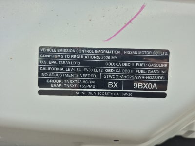 2026 Nissan Frontier Crew Cab SV