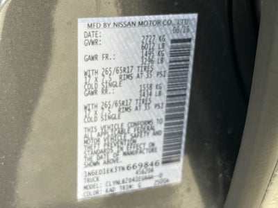 2026 Nissan Frontier Crew Cab SV