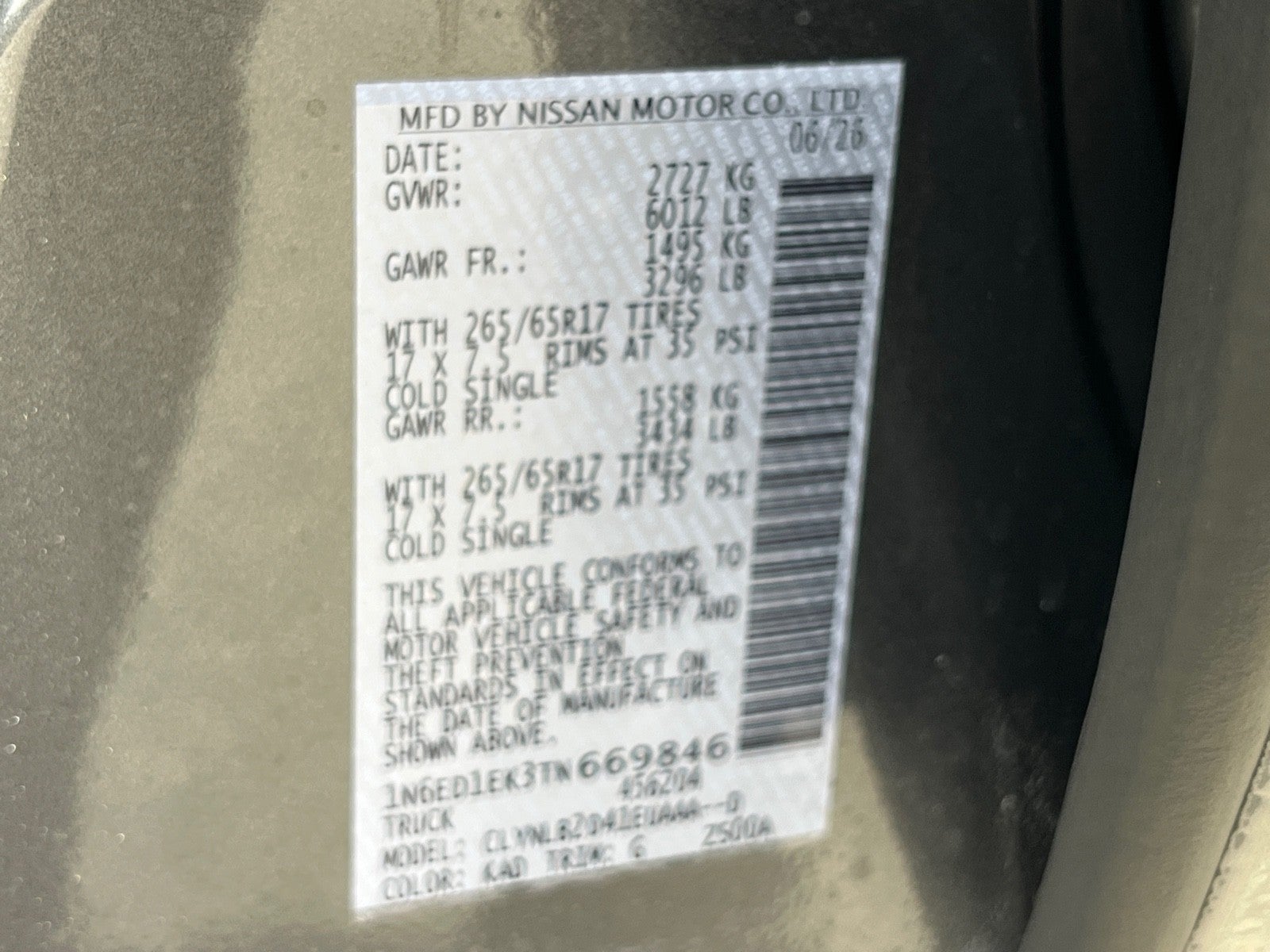 2026 Nissan Frontier Crew Cab SV
