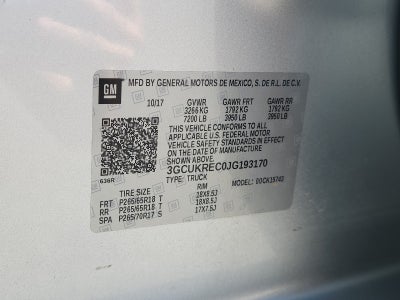 2018 Chevrolet Silverado 1500 LT