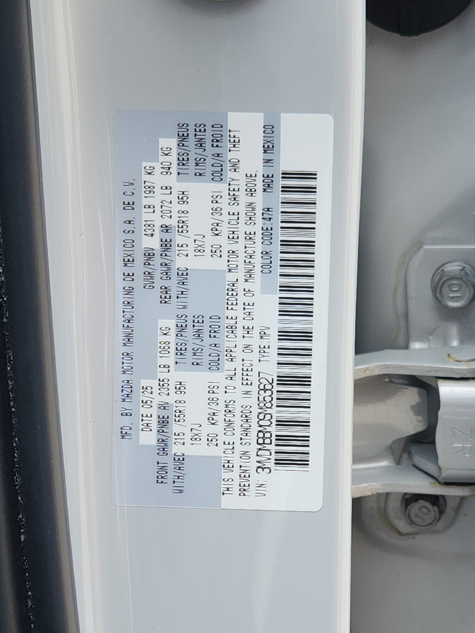 2025 Mazda Mazda CX-30 2.5 S Select Sport